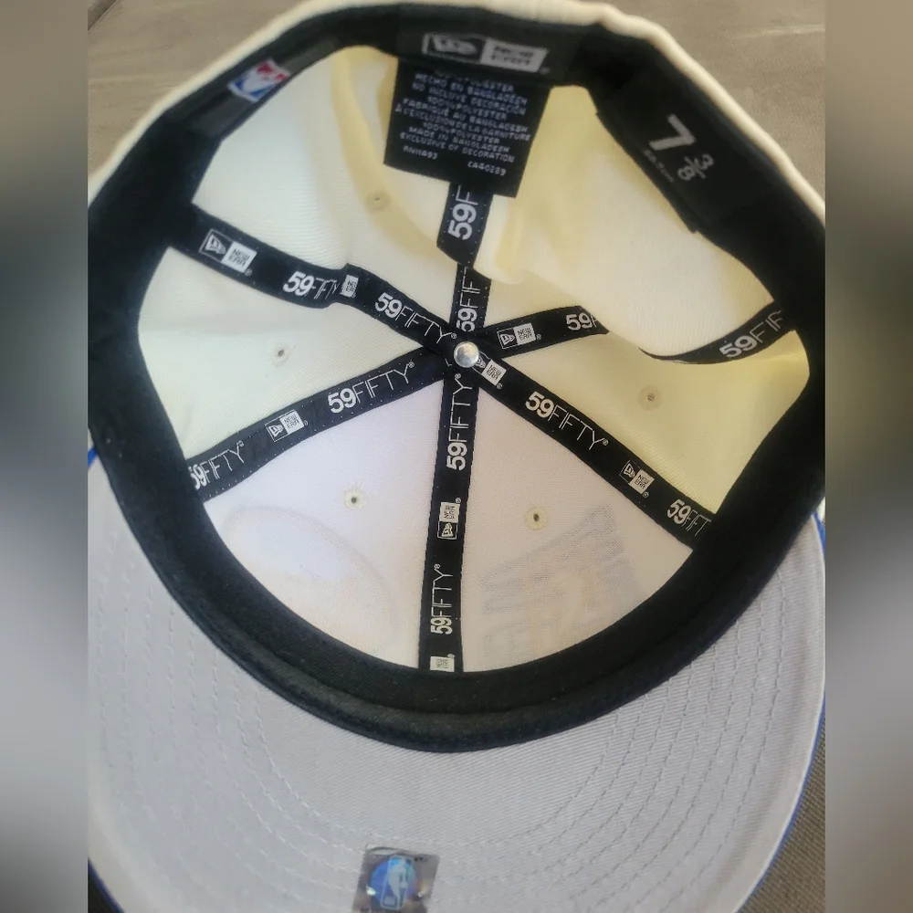 Golden State Warriors New Era  NBA On Stage Draft 59FIFTY Fitted Hat - Cream - Picture 3 of 4